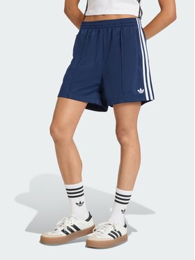 adidas adidas Szorty materiałowe Firebird Classic Niebieski jasny Loose Fit