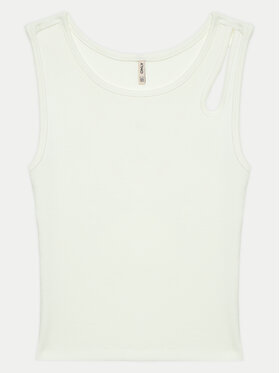 Kids ONLY Kids ONLY Топ Nessa 15263437 Білий Tight Fit