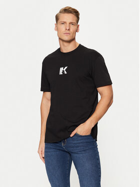 Karl Lagerfeld Jeans Karl Lagerfeld Jeans Tričko A1M17044 Čierna Regular Fit