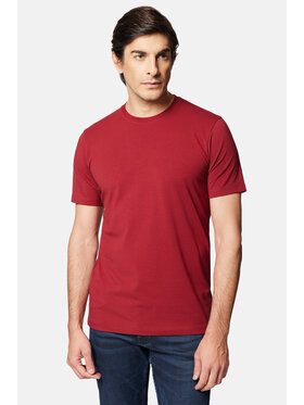 Lancerto Lancerto T-Shirt Jeffrey TS073124000003 Bordowy Regular Fit