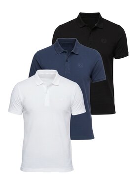 Ombre Ombre Polo OM-POBS-0171 Kolorowy Regular Fit