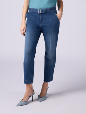 Oltre Oltre Jeansy P569R008543N024 Niebieski Boy Fit