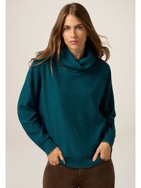 Oltre Oltre Maglione M506E001883N025 Turchese Baggy Fit