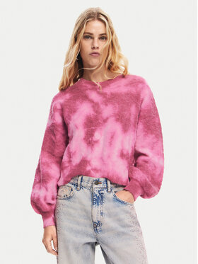Desigual Desigual Pulover Victoria 24WWJF17 Roza Relaxed Fit