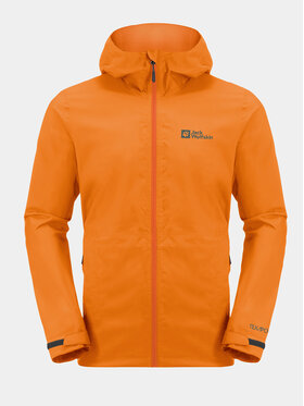 Jack Wolfskin Dežna Jakna Elsberg 2.5L Jkt 1115881 Oranžna Regular Fit