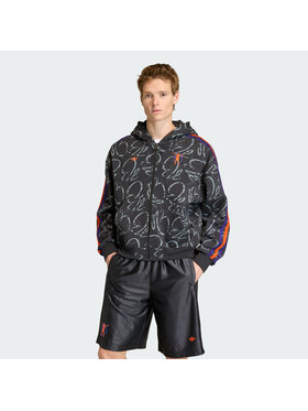 adidas adidas Bluza techniczna 161658 Czarny Loose Fit