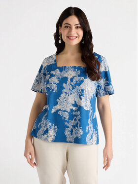 Fiorella Rubino Fiorella Rubino Blusa 2781T002279N0S1 Blu Regular Fit