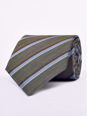 ELSNER ELSNER Kravata JEDWAB ŻAKARD A1109 Hnedá