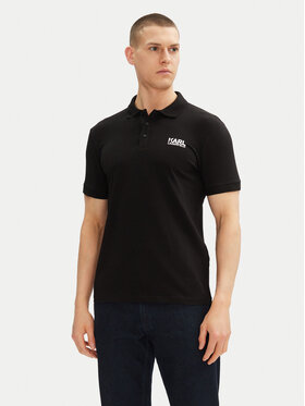 KARL LAGERFELD KARL LAGERFELD Поло 745088 552235 Чорний Regular Fit