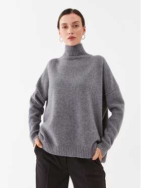 Weekend Max Mara Weekend Max Mara Krekls ar augstu apkakli Benito 2353660733650 Pelēks Regular Fit
