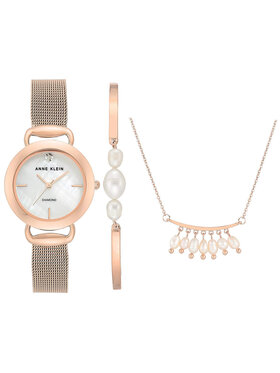 Anne Klein Anne Klein Zegarek AK-3840RGST Różowe złoto