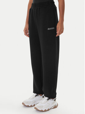 Guess Guess Teplákové nohavice Cecilia V4BB13 K7UW2 Čierna Regular Fit