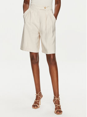 ViCOLO ViCOLO Šortky z materiálu TB2443 Écru Relaxed Fit