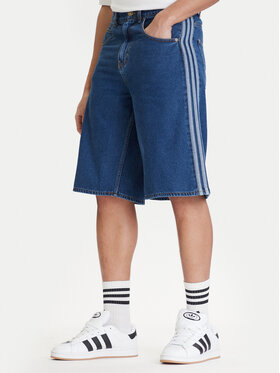 adidas adidas Pantaloni scurți de blugi adicolor Firebird KD1500 Albastru Loose Fit
