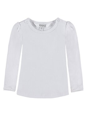 Kanz Kanz Bluzka 1712963-1000 Biały Basic Fit