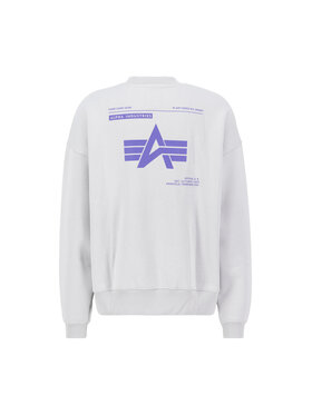 Alpha Industries Alpha Industries Bluza Logo Backprint Sweatshirt Szary Relaxed Fit
