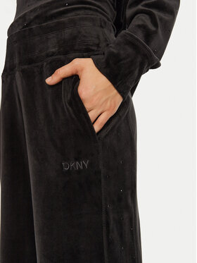 DKNY Spodnji Del Trenirke DP4P3539 Črna Wide Leg