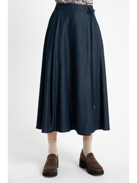 CLICK CLICK Spódnica 50-728 Granatowy Relaxed Fit