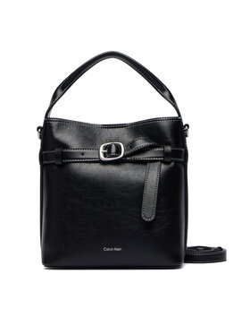 Calvin Klein Calvin Klein Borsetta Buckle Mini Bucket Crossbody LV04F3550G Nero