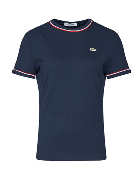 Lacoste Lacoste Marškinėliai TF5289 Tamsiai mėlyna Slim Fit