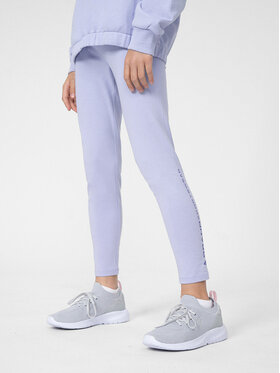4F 4F Legginsy 4FJSS23TTIGF039 Fioletowy Slim Fit