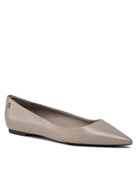Tommy Hilfiger Tommy Hilfiger Балеринки Essential Pointed Ballerina FW0FW07863 Сив