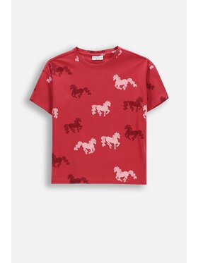 Coccodrillo Coccodrillo T-Shirt WC6143201GGK-017 Bordowy Regular Fit
