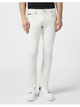 PHILIPP PLEIN PHILIPP PLEIN Jeansy 30579 Biały Straight Leg