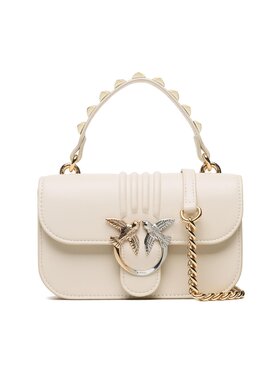 Pinko Pinko Sac à main Love Bell Mini H PE 23 PLTT 100620 A0O1 Écru