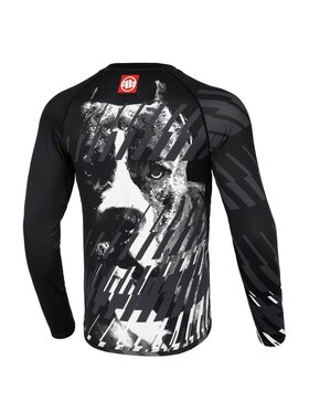 PITBULL PITBULL Longsleeve Longsleeve Rashguard Street Dog XXL Czarny Slim Fit