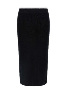 PINKO PINKO Spódnica Nuova guinea gonna lana merinos Czarny Regular Fit