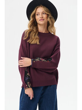 blue shadow blue shadow Sweter Celeste 2 Fioletowy Regular Fit