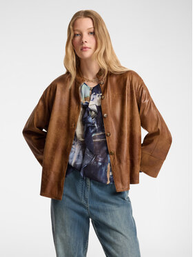 Elena Mirò Elena Mirò Camicia 5018Z000022N022 Marrone Boxy Fit