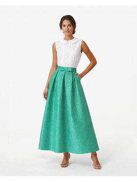 Castellani Castellani Spódnica maxi Valenza Zielony jasny Regular Fit
