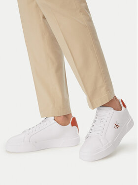Calvin Klein Calvin Klein Сникърси Chunky Cupsole Laceup Lth YM0YM01344 Бял