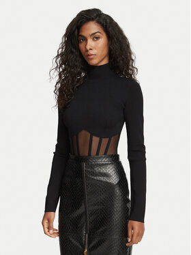 Elisabetta Franchi Elisabetta Franchi Bodi BK-05S-67E2-V350 Črna Fitted Fit