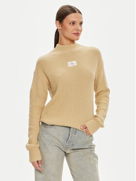 Calvin Klein Jeans Calvin Klein Jeans Πουλόβερ J20J223609 Μπεζ Loose Fit