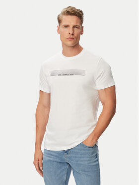 Karl Lagerfeld Jeans Karl Lagerfeld Jeans T-shirt B3M17001 Bijela Slim Fit