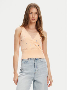 United Colors Of Benetton United Colors Of Benetton Top 10C1EH01A Pomarańczowy Regular Fit