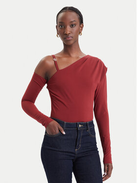 Guess Guess Блуза W6BP22 K6257 Бордо Slim Fit