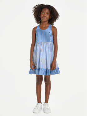 Tommy Hilfiger Tommy Hilfiger Rochie de vară KG0KG07935 Albastru Regular Fit