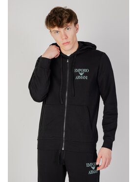 Emporio Armani Underwear Emporio Armani Underwear Mikina HOODED SWEATER Čierna Sweat Fit