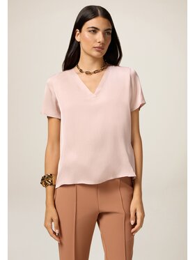 Oltre Oltre Bluzka 2463R003055N0A6 Różowy Regular Fit