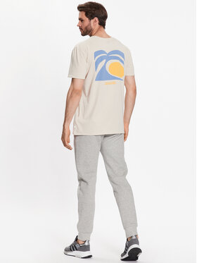 Quiksilver T-shirt Arts In Palm EQYZT07249 Bež Regular Fit