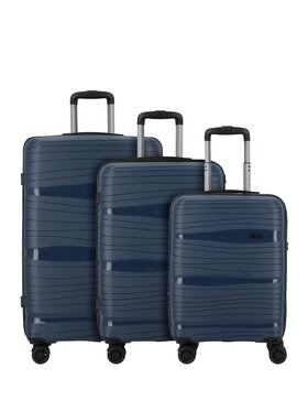 D&N D&N Komplet walizek 294470 Błękitny
