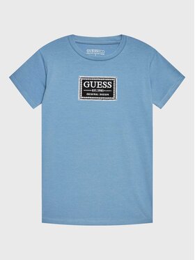 Guess Guess T-Shirt L3RI20 K6YW1 Niebieski Regular Fit