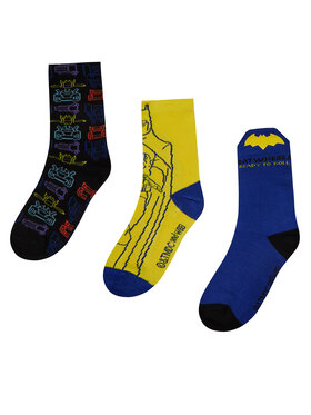 BATWHEELS BATWHEELS Dlhé ponožky ACCCCS-SS25-237WBBW(3-PACK) Žltá