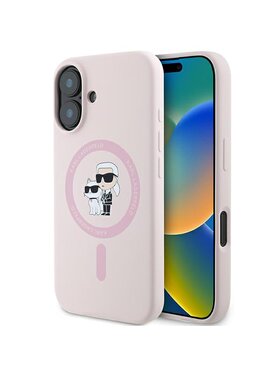 KARL LAGERFELD KARL LAGERFELD Etui na telefon iPhone 16 Plus Różowy