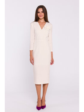 Stylove Stylove Večerné šaty S372 Krémová Ladies Fit