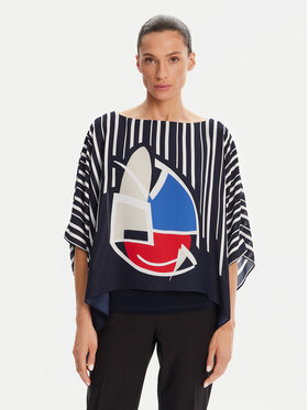 Joseph Ribkoff Joseph Ribkoff Blúzka 251180 Tmavomodrá Relaxed Fit